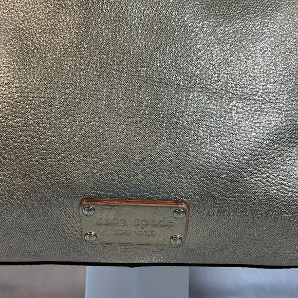 Kate Spade Gold Metallic Large Shoulder Bag - Picture 14 of 16